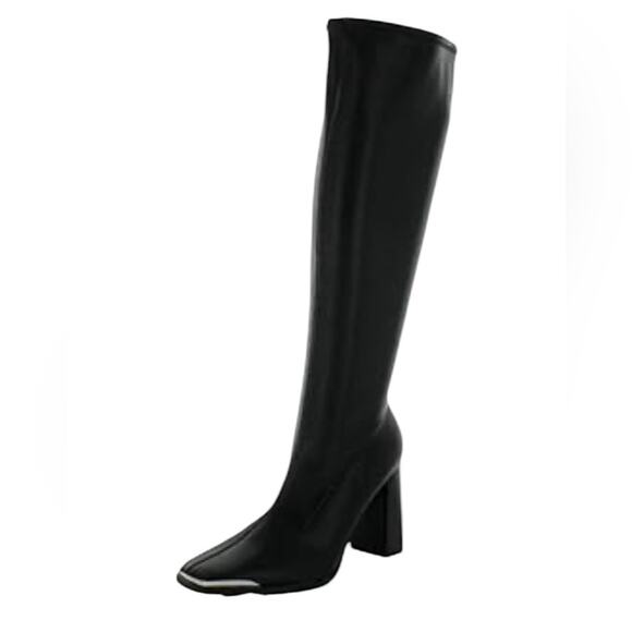 Bar III Haydin Square-Toe Dress Booties Tall Knee High Block Heel NEW Size 11 - Picture 3 of 8